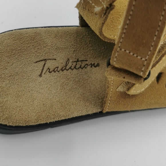 SIZE 7 B Traditions, Brown Leather Suede NWOB - Picture 3 of 6